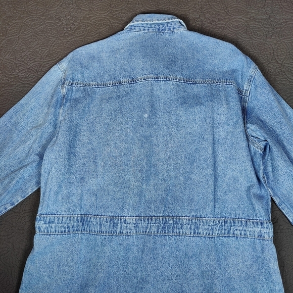 Kancan Virginia Button Down Denim Shirt Dress Belt  Pockets Women's XL Blue - Picture 7 of 14